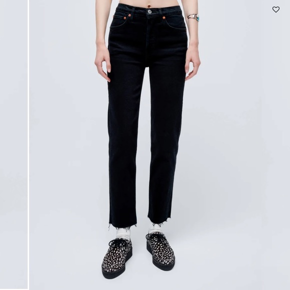 RE/DONE size 27 black ankle jean - Picture 1 of 6